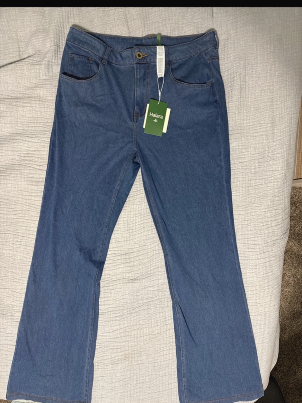 HALARA Women’s Blue Flare Jeans